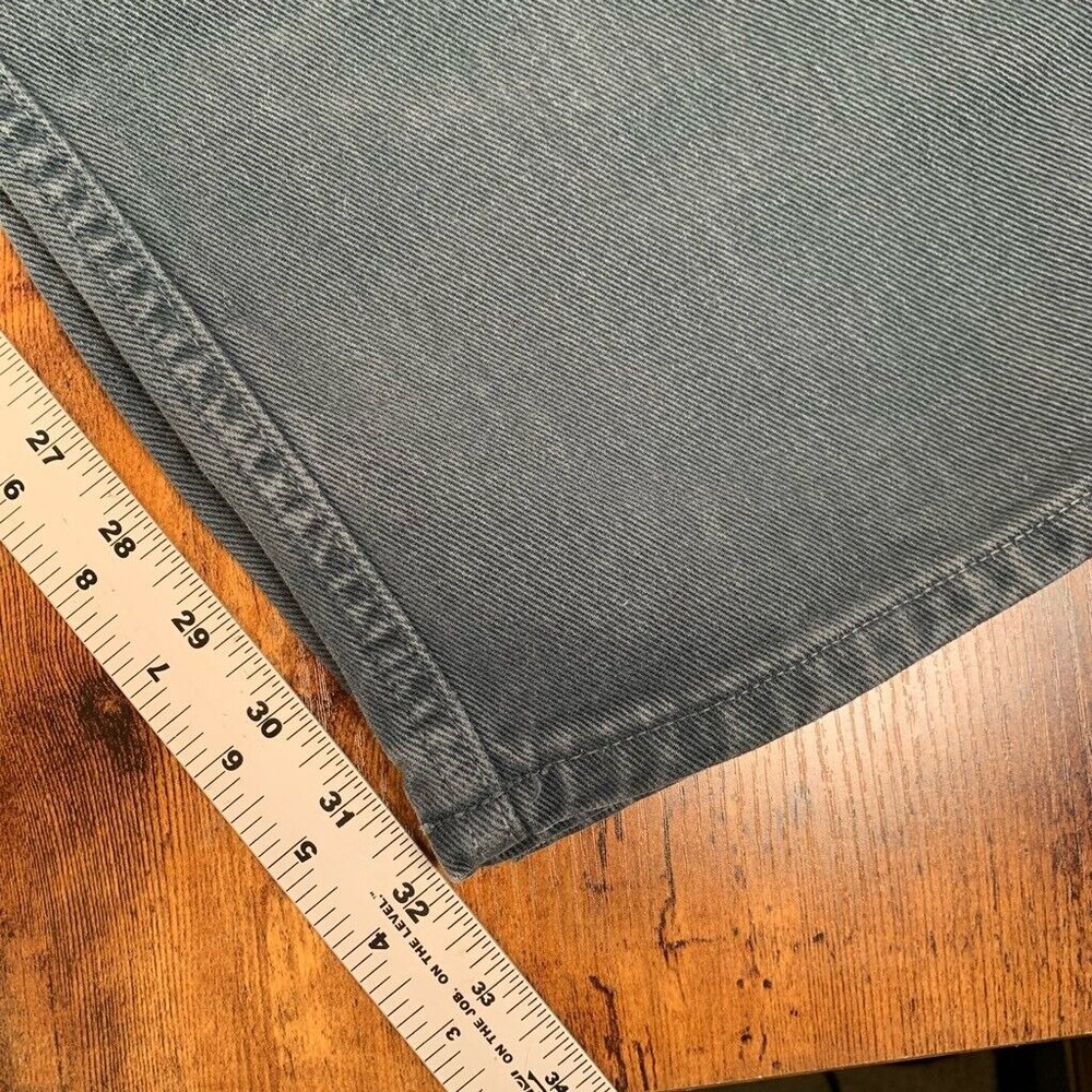 Calvin Klein Men Jeans 38x32 Teal Vintage Easy Fit Zip Fly Denim Made in USA - Picture 6 of 6